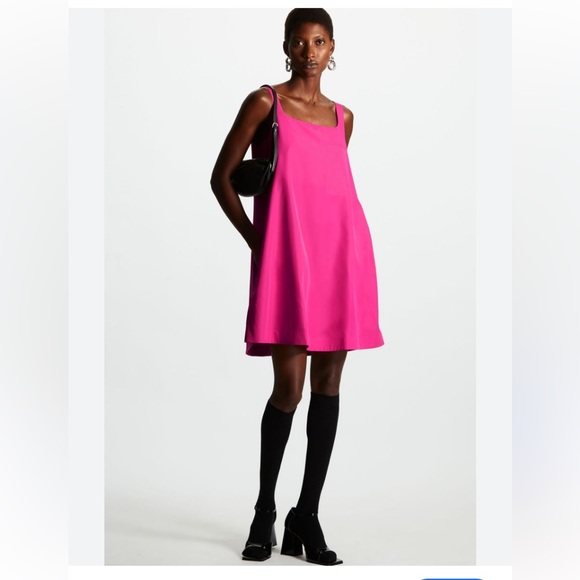 COS | Dresses | Cos Hot Pink Mini Dress From Luxury | Poshmark